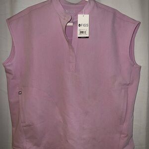 Figs Sleeveless Top in Light Pink